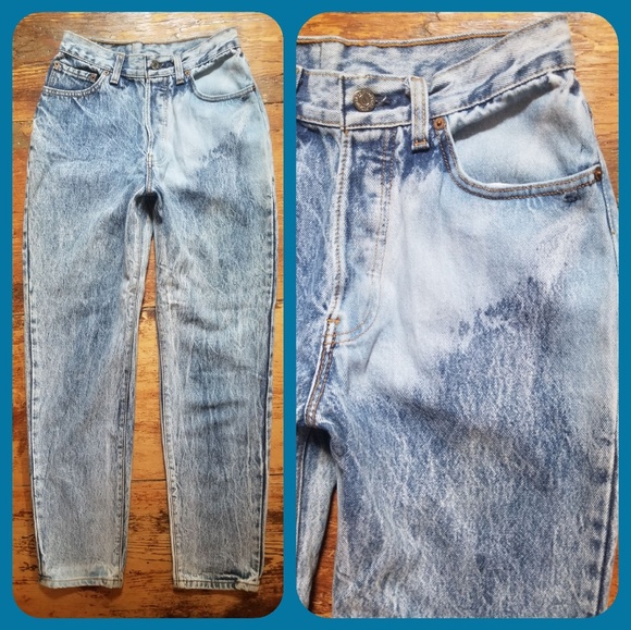 Levi's Denim - Tru Vtg LEVIS Acid Washed Hi Rise Jeans 501 ?!?